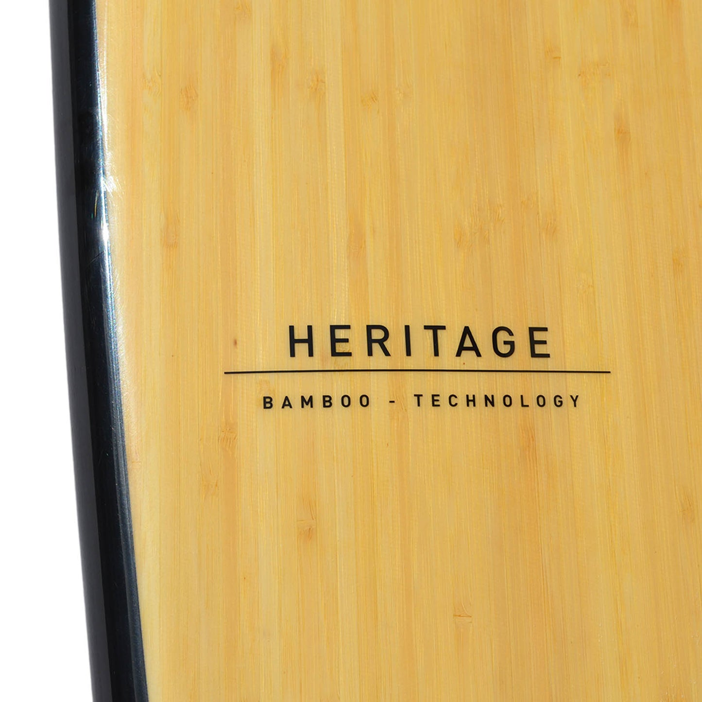Bamboo product with 'Heritage Bamboo Technology' branding on a white background
