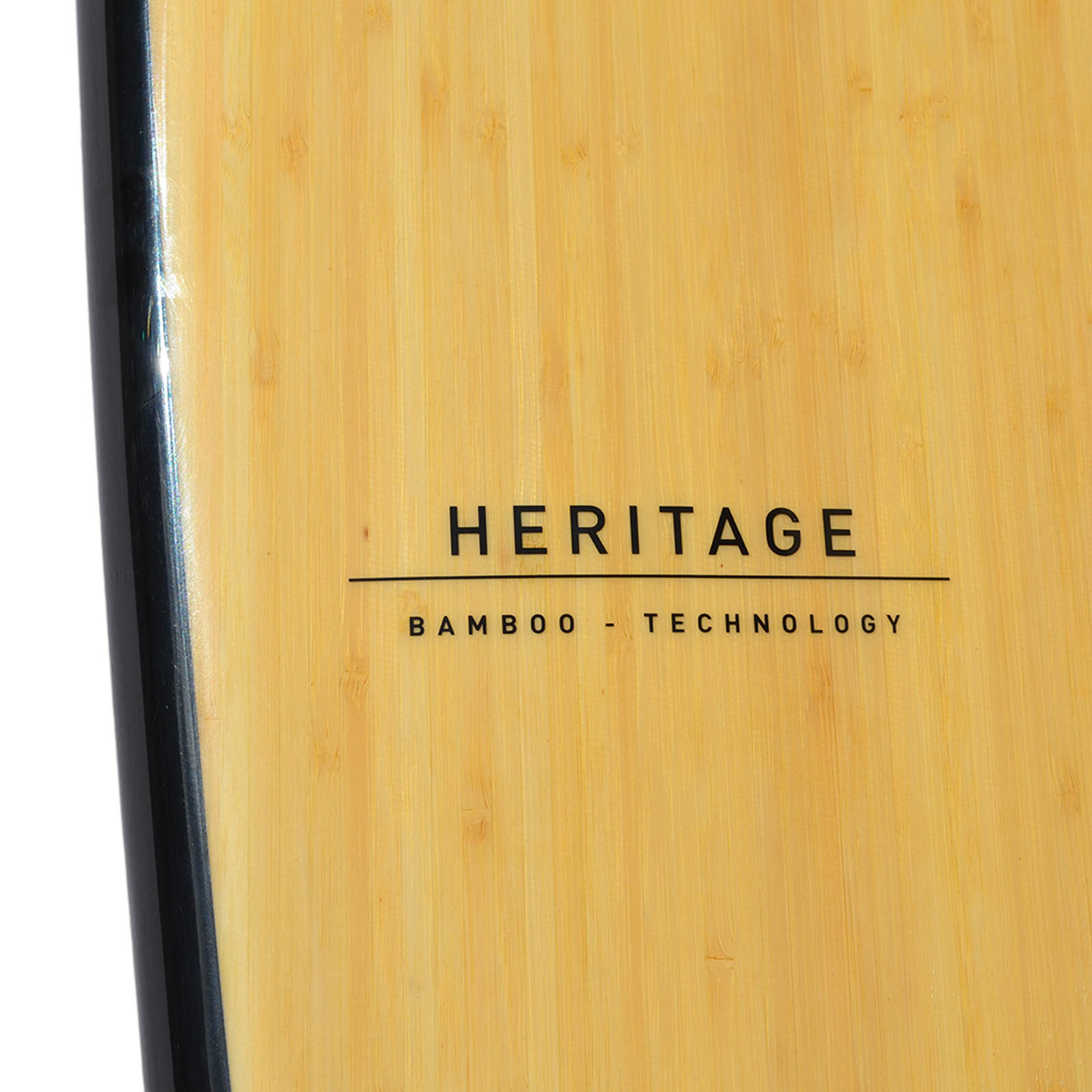 Bamboo product with 'Heritage Bamboo Technology' branding on a white background
